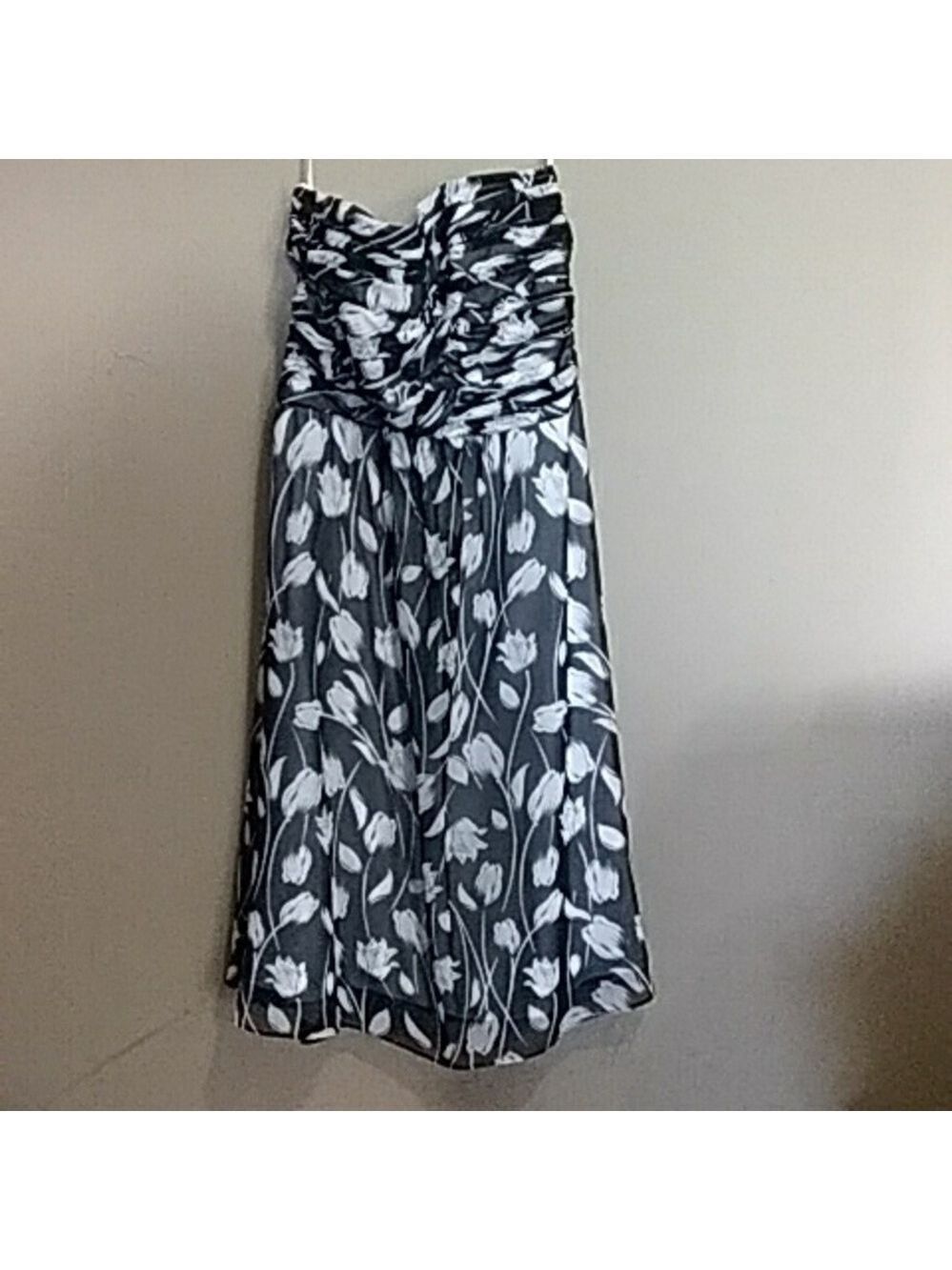 White house black market strapless dress size 2
